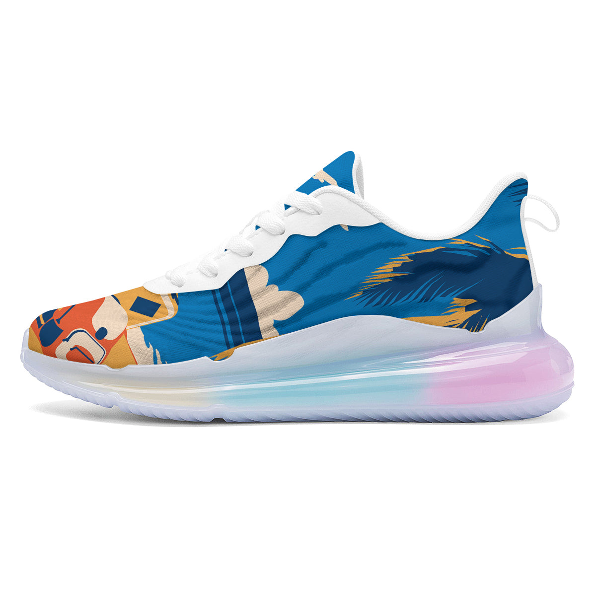 Time To Travel Summer Holiday Print Running Sneakers-grizzshop