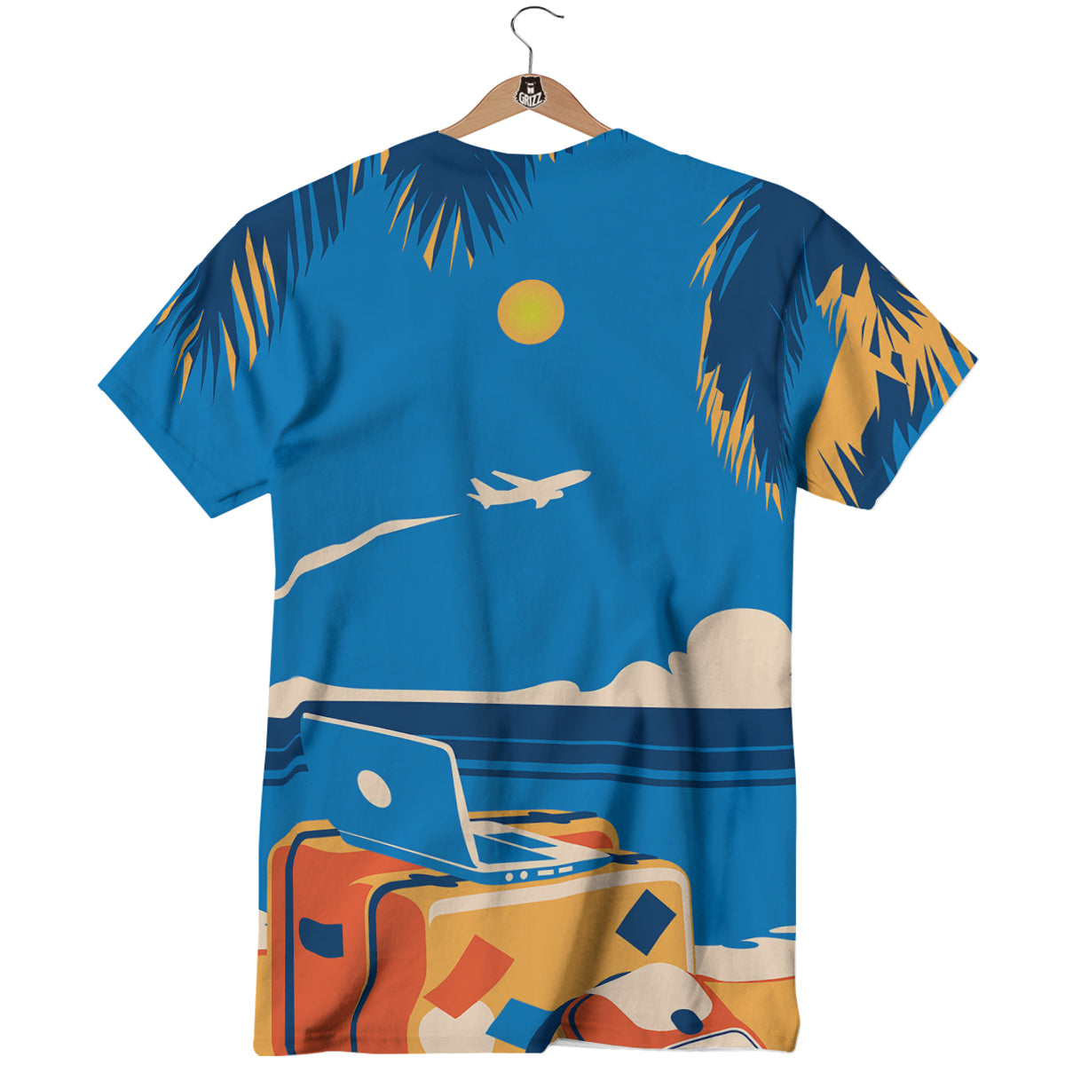 Time To Travel Summer Holiday Print T-Shirt-grizzshop