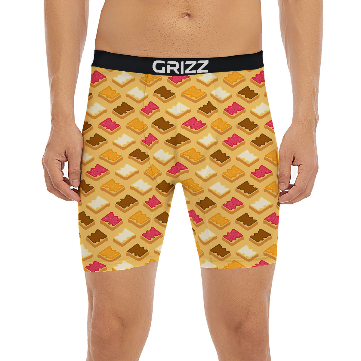 Toast And Jam Print Pattern Boxer Briefs-grizzshop