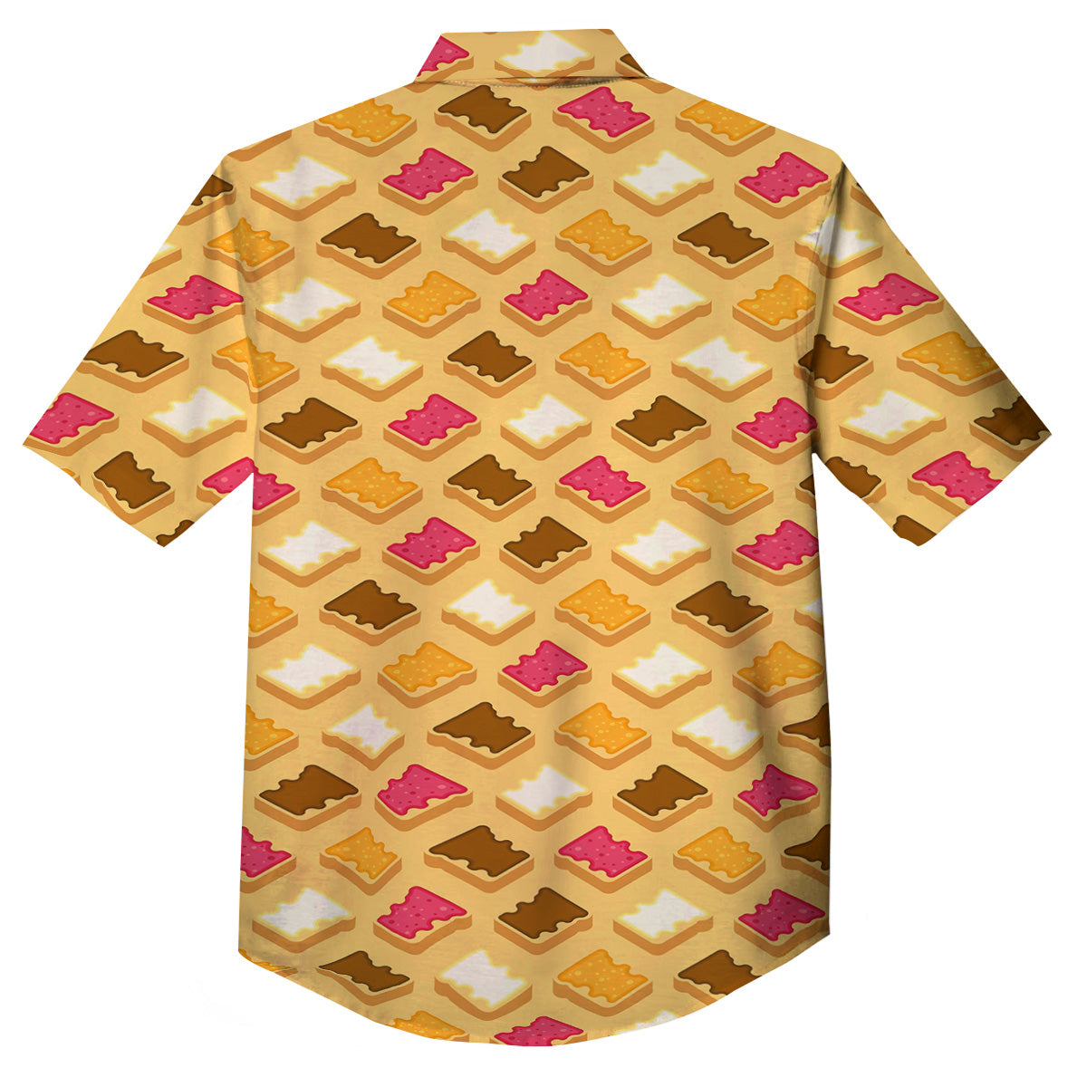 Toast And Jam Print Pattern Button Up Shirt-grizzshop