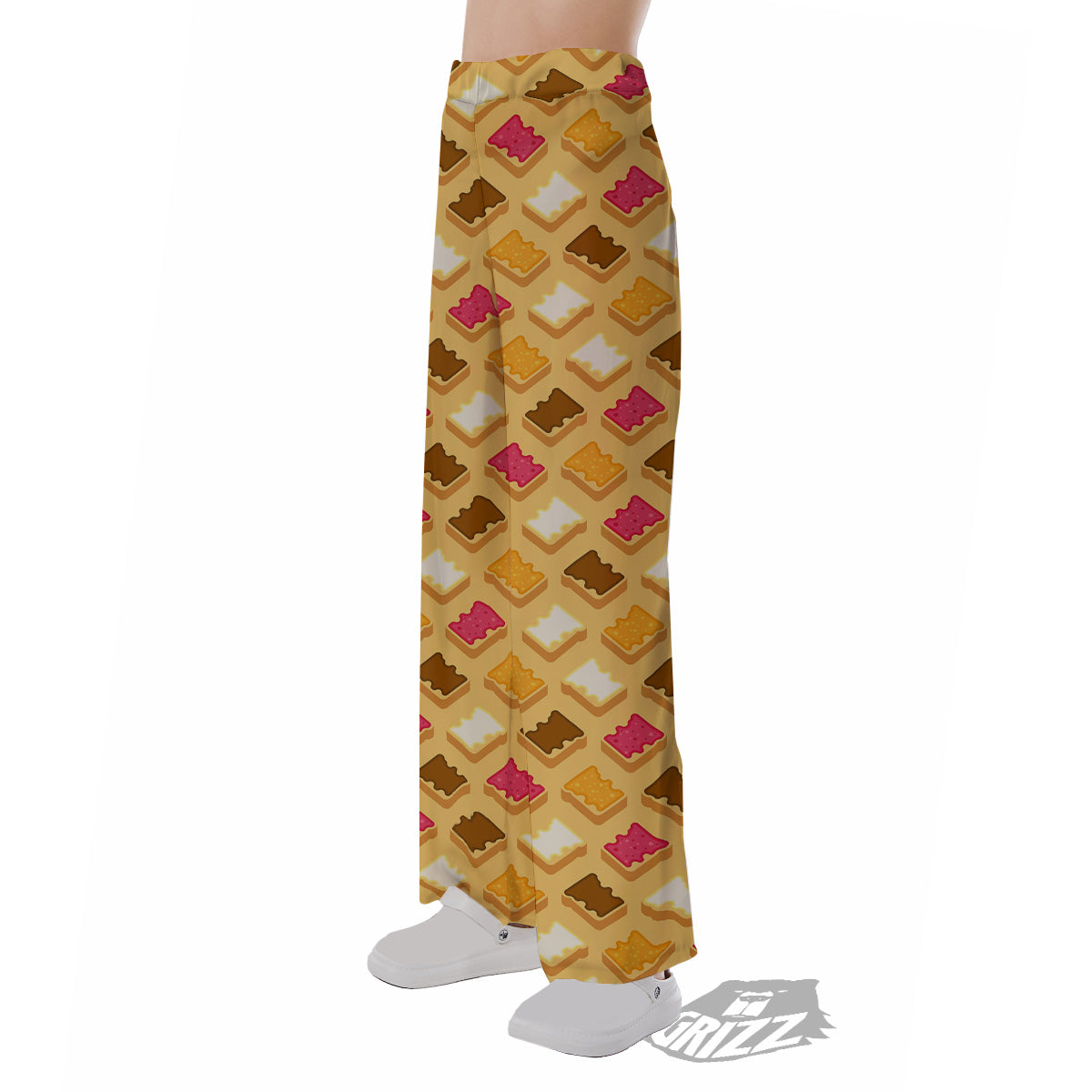 Toast And Jam Print Pattern Pajama Pants-grizzshop