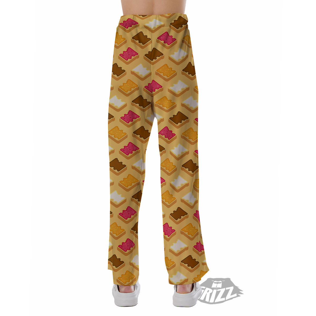 Toast And Jam Print Pattern Pajama Pants-grizzshop