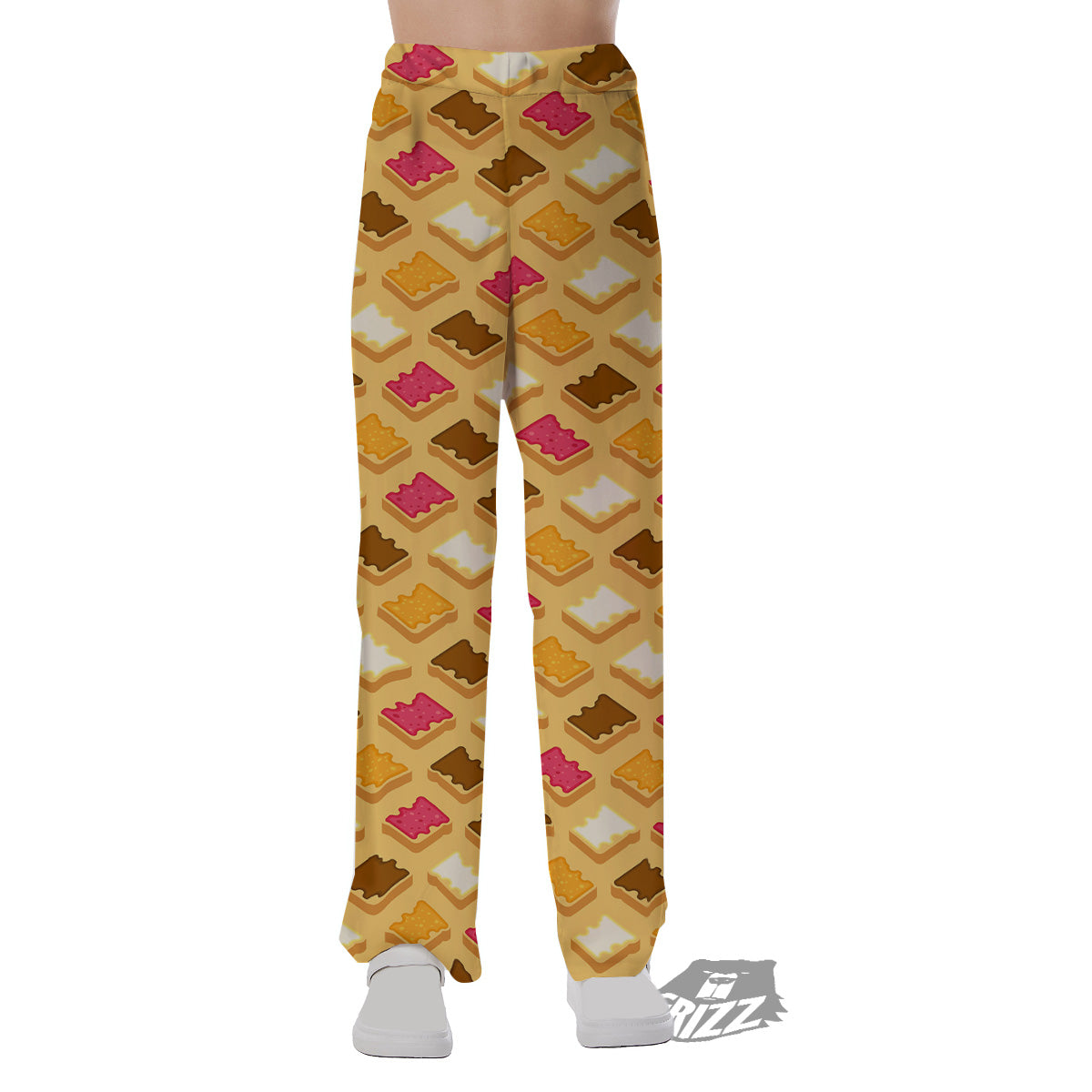Toast And Jam Print Pattern Pajama Pants-grizzshop