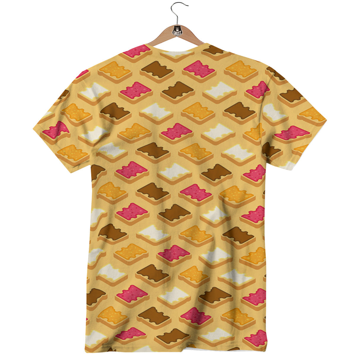 Toast And Jam Print Pattern T-Shirt-grizzshop