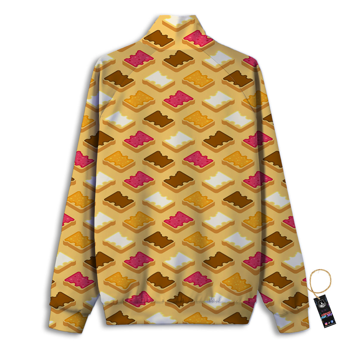 Toast And Jam Print Pattern Track Jacket-grizzshop