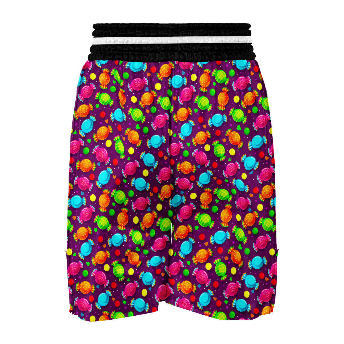 Toffee Candy Pattern Print Boxing Shorts-grizzshop