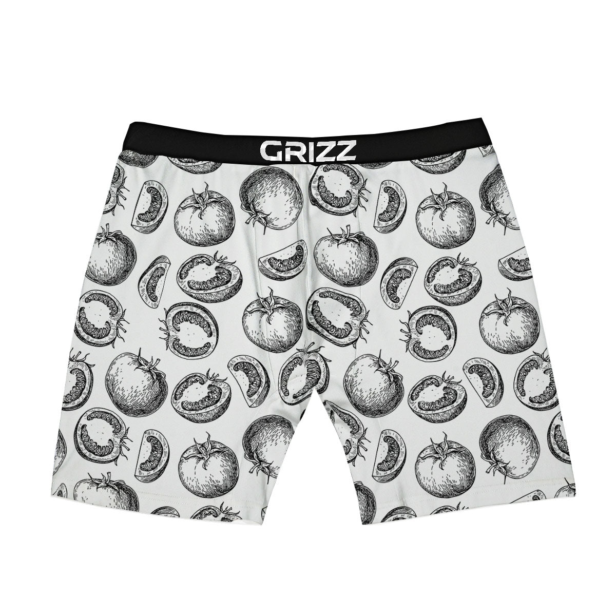 Tomato Hand Drawn Print Pattern Boxer Briefs-grizzshop
