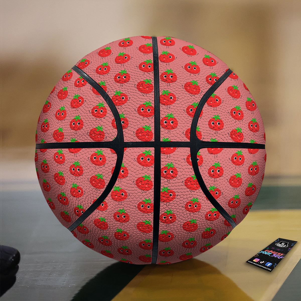 Tribal Tattoo Maori Print Pattern Basketball