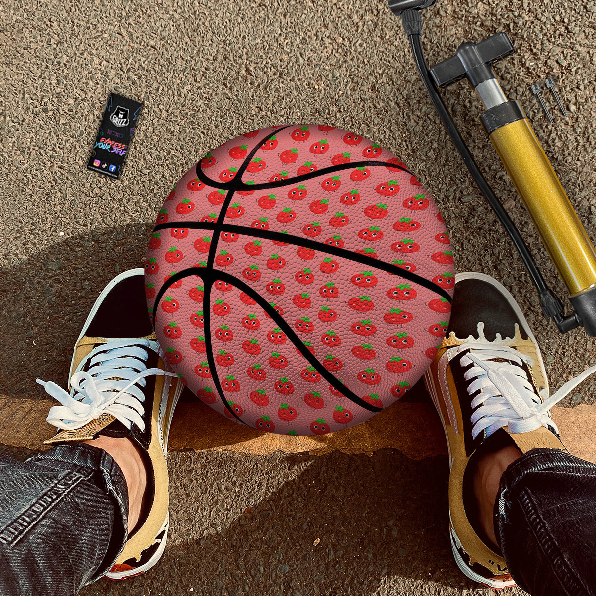 Tribal Tattoo Maori Print Pattern Basketball