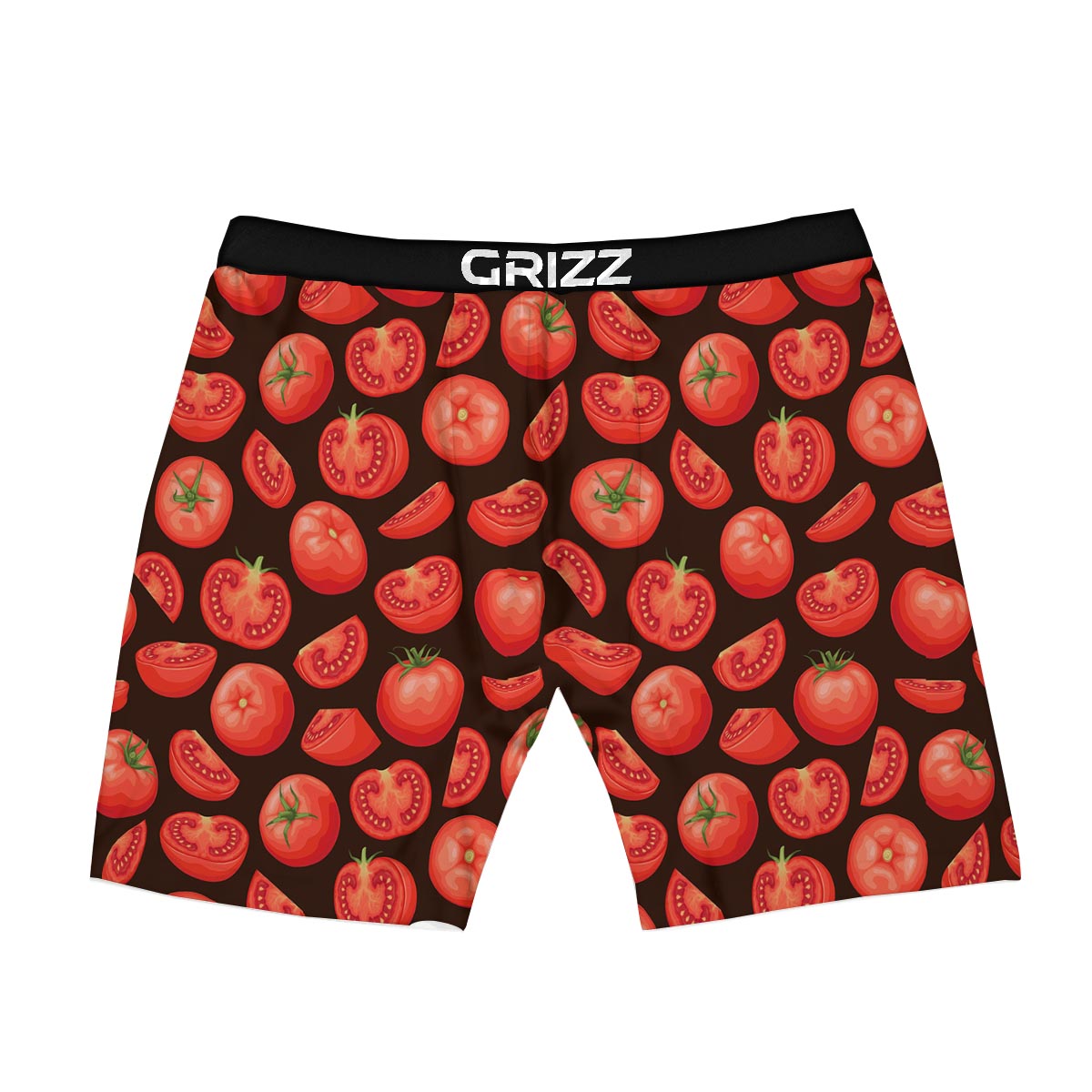 Tomatoes Red Print Pattern Boxer Briefs-grizzshop
