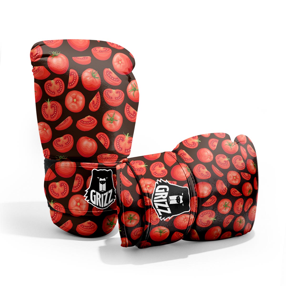Tomatoes Red Print Pattern Sparring Gloves-grizzshop