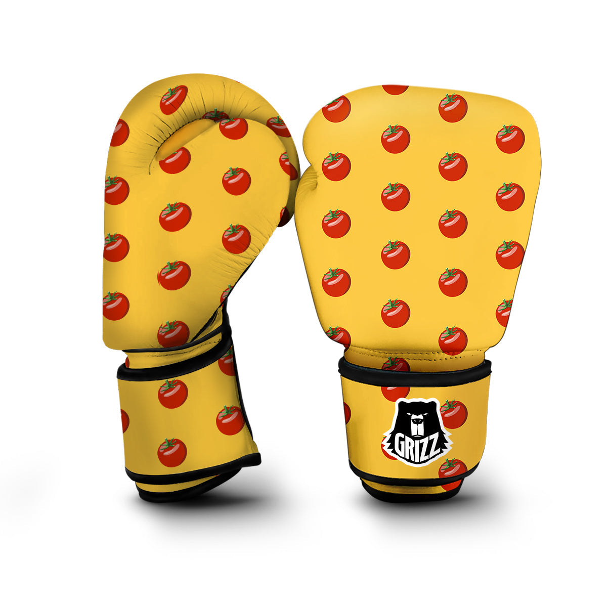 Tomatoes Yellow Print Pattern Boxing Gloves-grizzshop