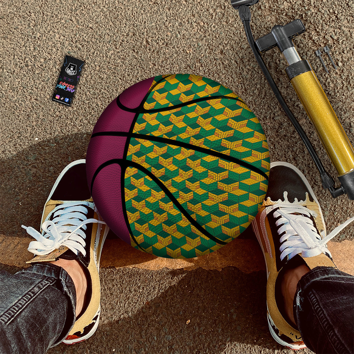 Tomioka Print Pattern Basketball-grizzshop