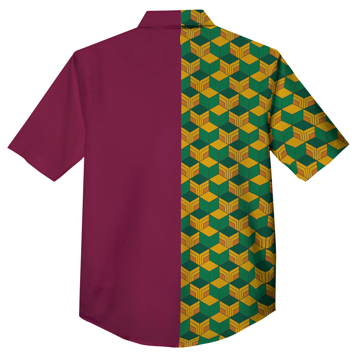 Tomioka Print Pattern Button Up Shirt-grizzshop