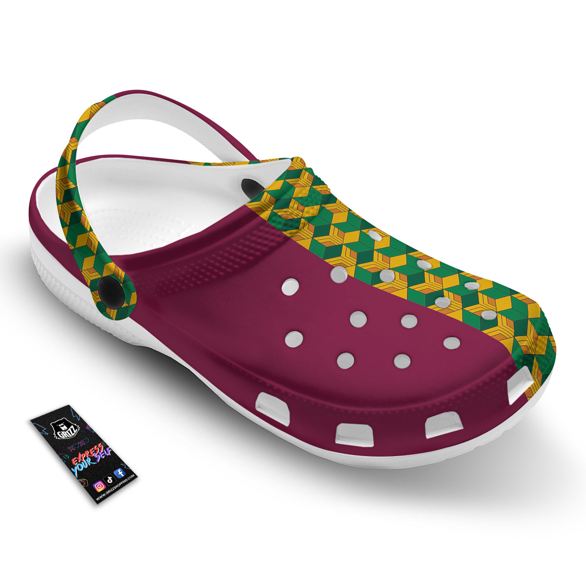 Tomioka Print Pattern Clog-grizzshop