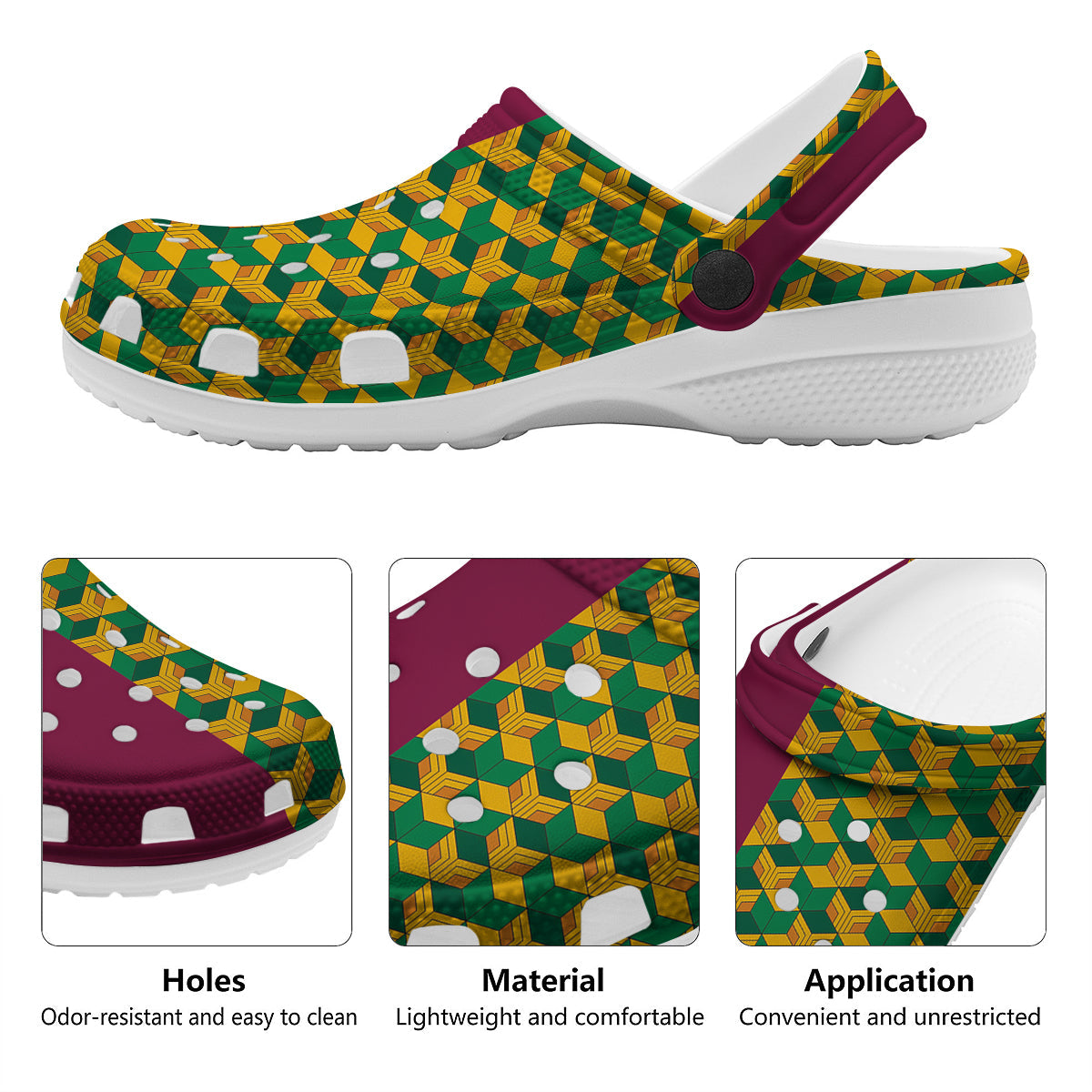 Tomioka Print Pattern Clog-grizzshop