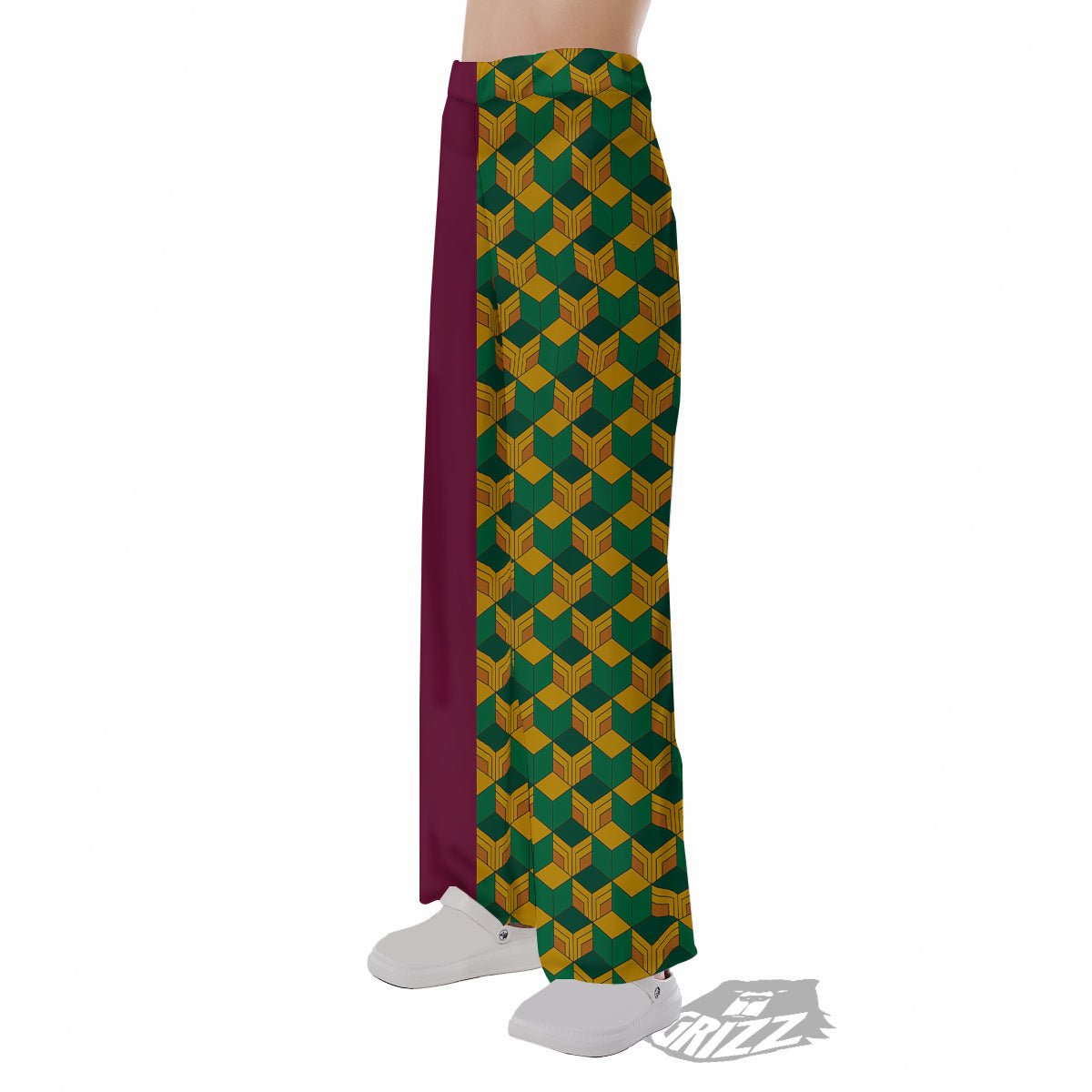 Tomioka Print Pattern Pajama Pants-grizzshop