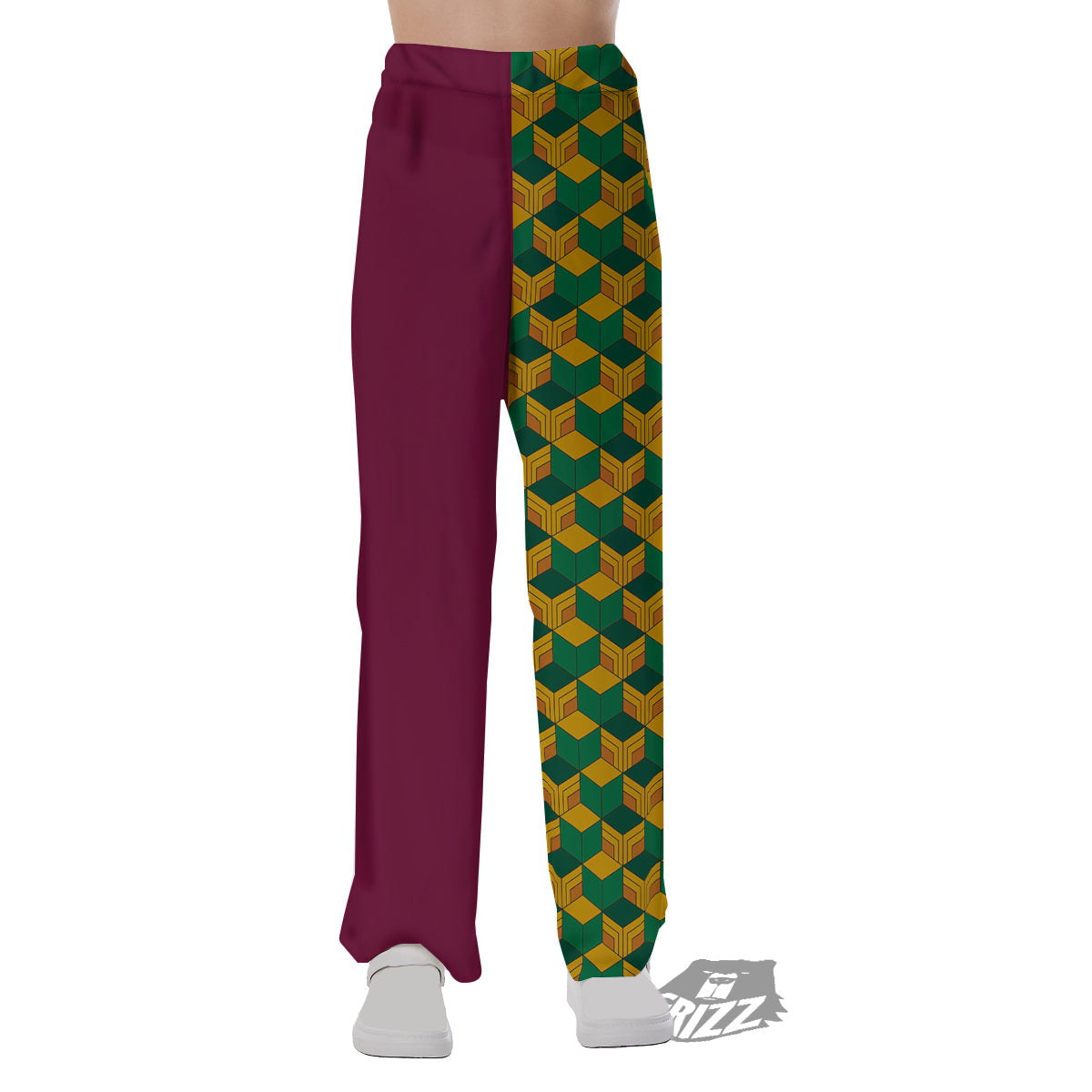 Tomioka Print Pattern Pajama Pants-grizzshop