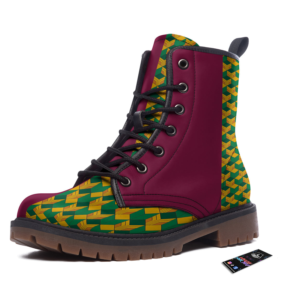 Tomioka Print Pattern Work Boots-grizzshop