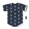 Tongue Gay Pride Print Pattern Baseball Jersey-grizzshop