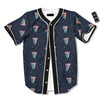 Tongue Gay Pride Print Pattern Baseball Jersey-grizzshop