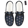 Tongue Gay Pride Print Pattern Black Loafers-grizzshop