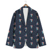 Tongue Gay Pride Print Pattern Men's Blazer-grizzshop