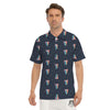 Tongue Gay Pride Print Pattern Men's Golf Shirts-grizzshop