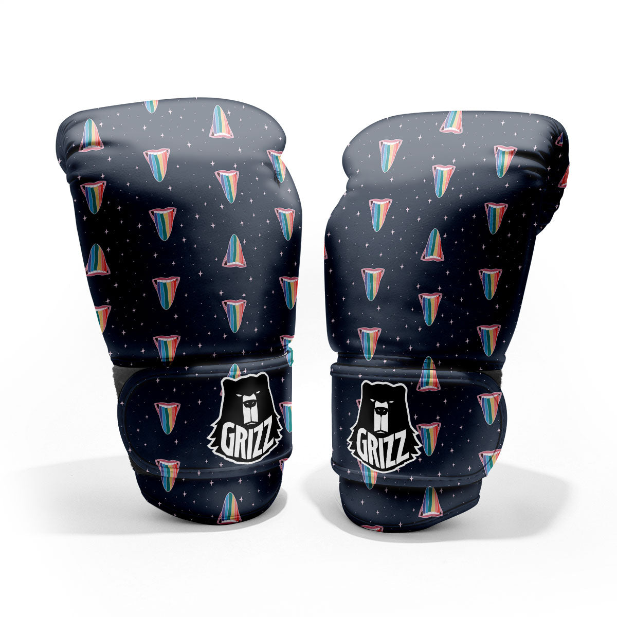 Tongue Gay Pride Print Pattern Pro Boxing Glove
