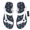 Tongue Gay Pride Print Pattern White Open Toe Sandals-grizzshop