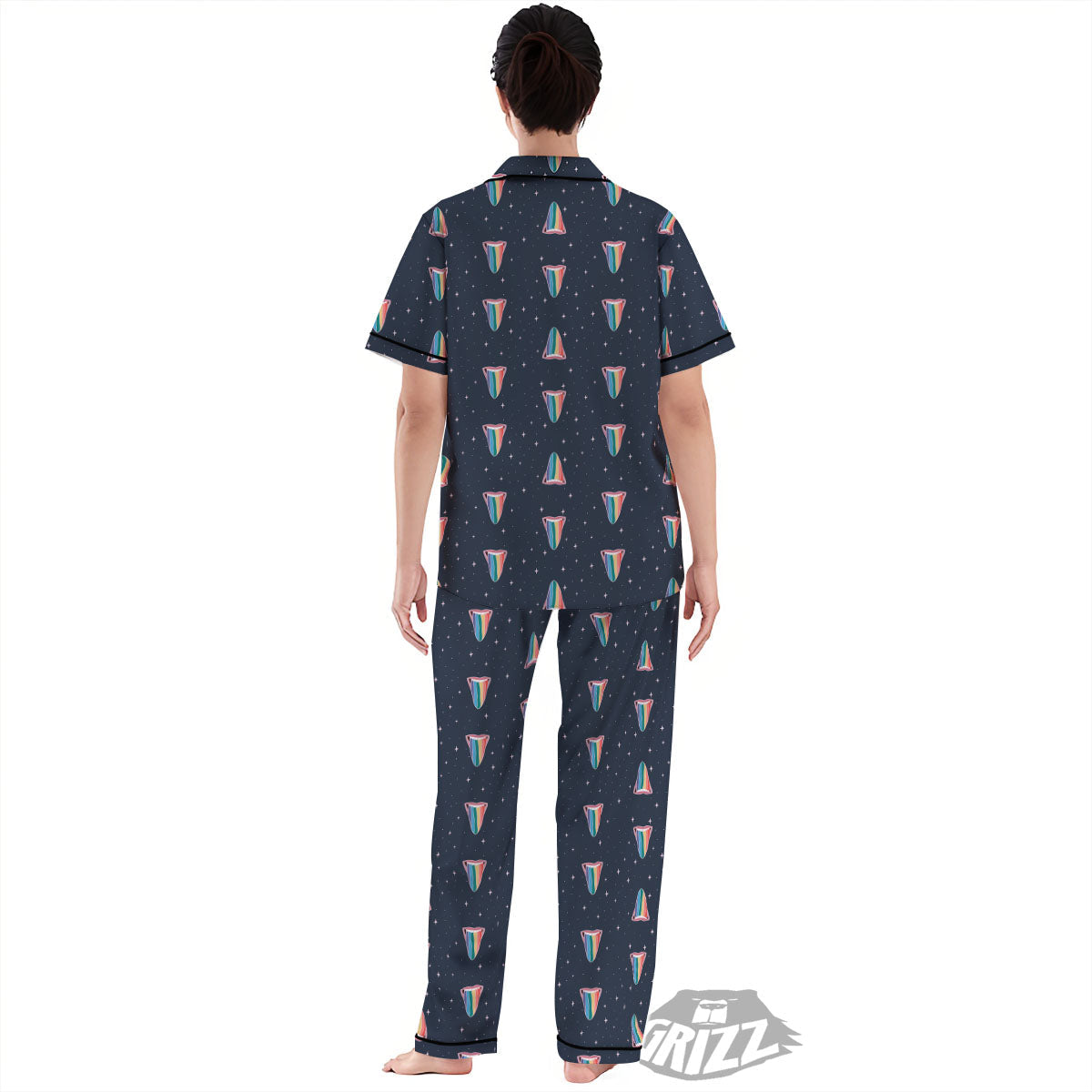 Tongue Gay Pride Print Pattern Women's Pajamas Set-grizzshop