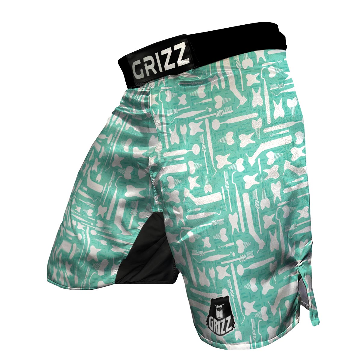 Tooth Dental Dentist Dentistry Pattern Print MMA Shorts-grizzshop