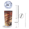 Tornado Destroy Watercolor Print Tumbler-grizzshop