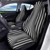 Torus Illusion White And Black Print Car Seat Covers-grizzshop