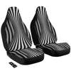 Torus Illusion White And Black Print Car Seat Covers-grizzshop