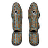 Totem Aztec Pattern Print Muay Thai Shin Guards-grizzshop