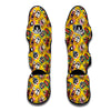 Totem Mask Pattern Print Muay Thai Shin Guards-grizzshop