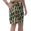 Totem Mask Print Pattern Men's Shorts-grizzshop