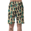 Totem Mask Print Pattern Men's Shorts-grizzshop