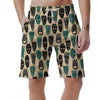 Totem Mask Print Pattern Men's Shorts-grizzshop