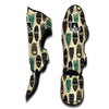 Totem Mask Print Pattern Muay Thai Shin Guards-grizzshop