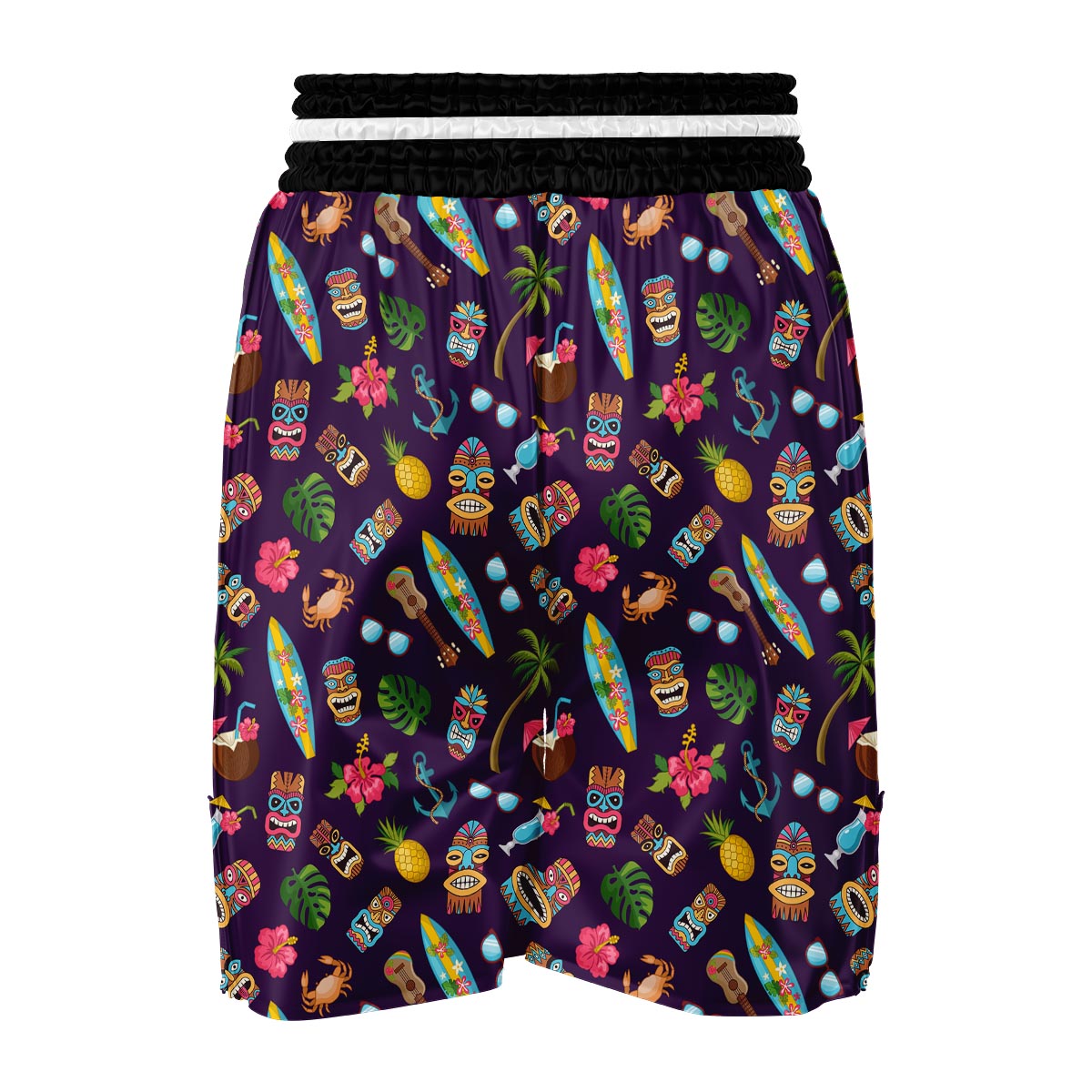 Totem Pattern Print Boxing Shorts-grizzshop
