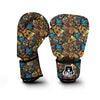 Totem Print Pattern Boxing Gloves-grizzshop