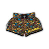 Totem Print Pattern Muay Thai Boxing Shorts-grizzshop