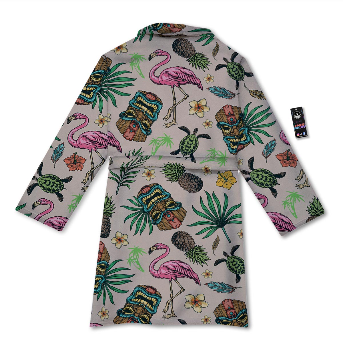 Totem Summer Print Pattern Bathrobe-grizzshop