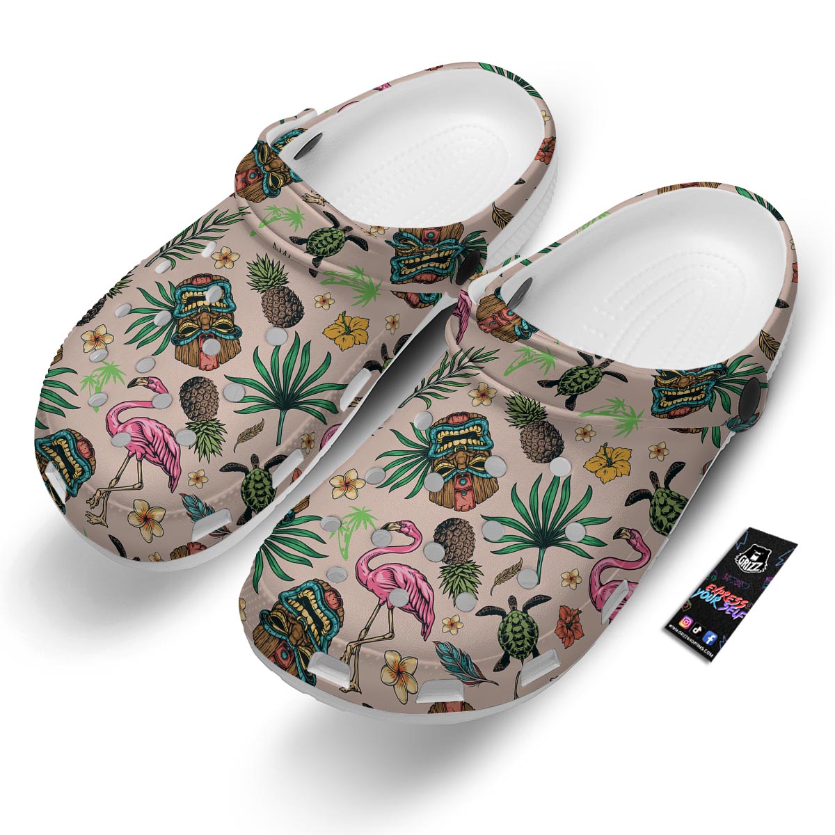 Totem Summer Print Pattern Clog-grizzshop