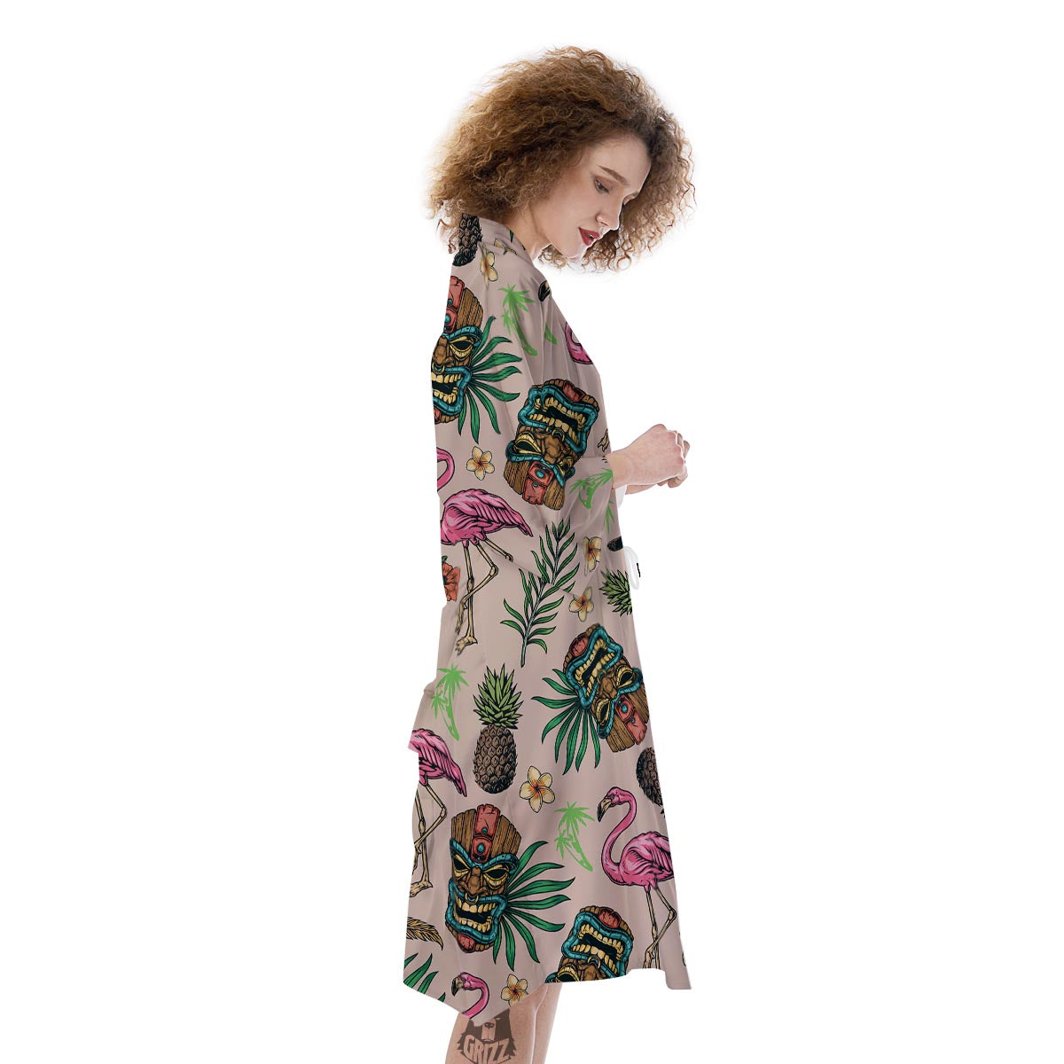 Totem Summer Print Pattern Kimono-grizzshop