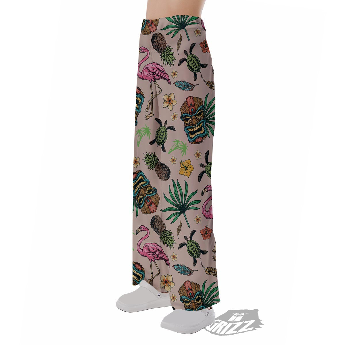 Totem Summer Print Pattern Pajama Pants-grizzshop