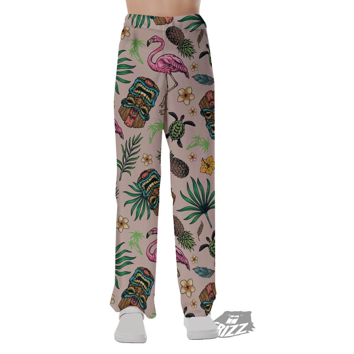 Totem Summer Print Pattern Pajama Pants-grizzshop