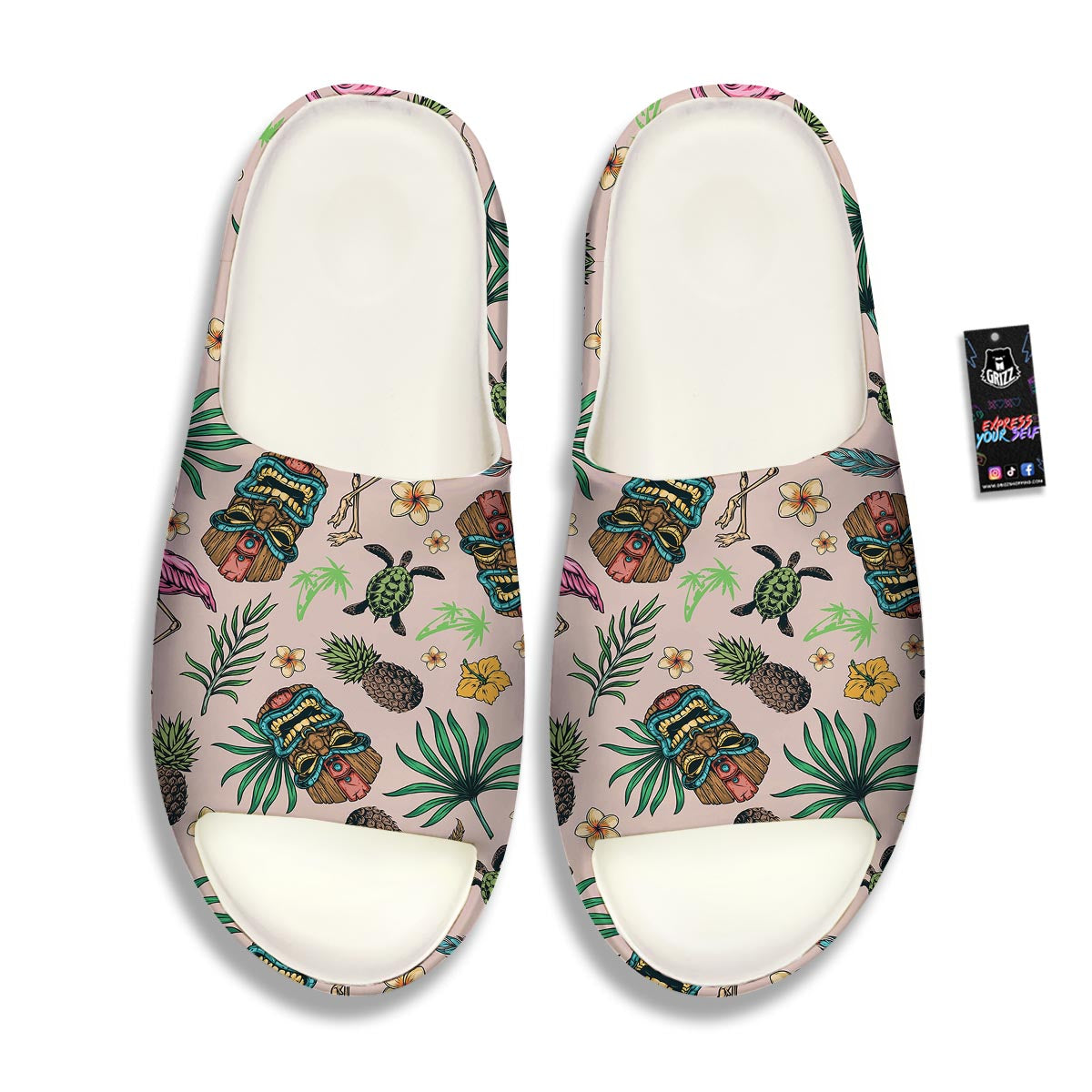 Totem Summer Print Pattern Sandals-grizzshop